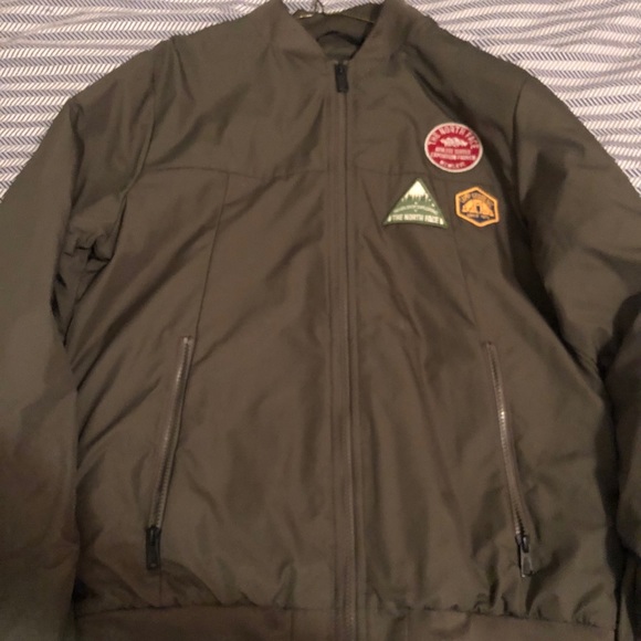 north face men's flight aviator bomber jacket